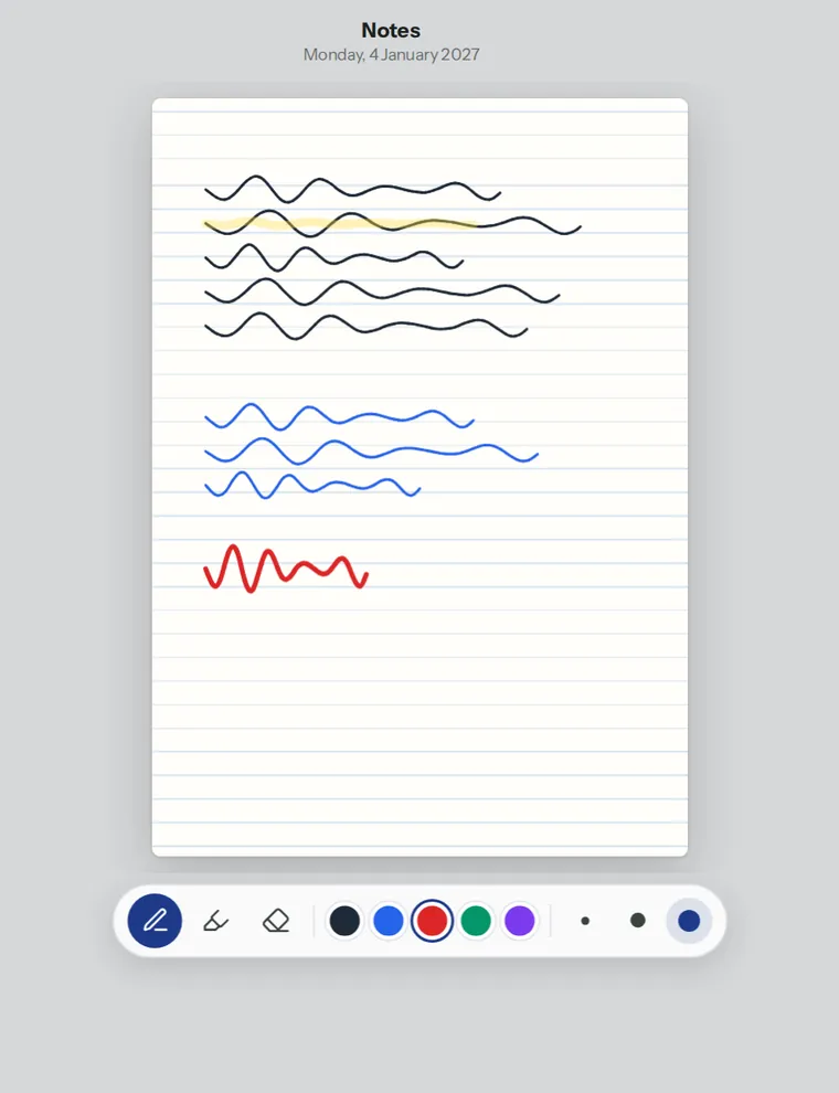 Handwritten notes